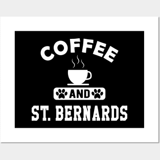 St. Bernard Dog - Coffee and St. Bernards Posters and Art